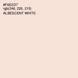 #F6E2D7 - Albescent White Color Image